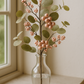 Blush Berry Spray 50 cm – Elegant Artificial Spray with Soft Blush Berries and Delicate Foliage – Perfect for Floral Arrangements, Wreaths, Bouquets, and Seasonal Home Décor