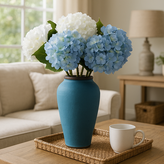 Artificial Flowers Bouquet – Lifelike Silk Fake Flowers for Home Decor, Wedding, and Party Decorations – Real Touch Faux Floral Arrangements for Vase, Centerpiece, and Outdoor Use