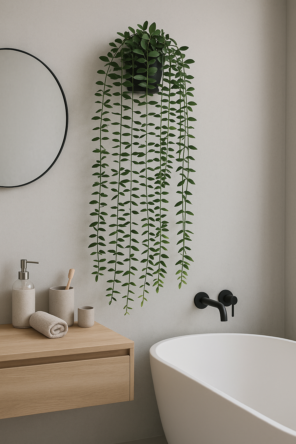 Artificial Eucalyptus Hanging Potted Plant - Lifelike Faux Eucalyptus with Soft Green Leaves in Decorative Pot - Perfect for Home Decor, Offices, and Indoor Spaces - Low Maintenance and Easy to Hang