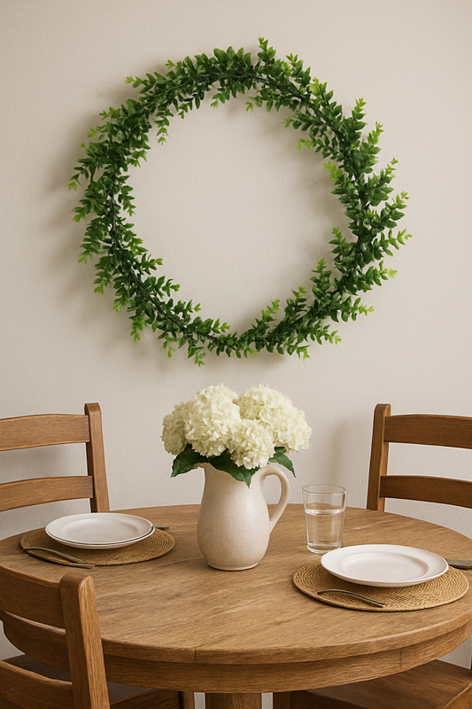 Artificial Eucalyptus Greenery Garland, 180 cm (6 ft), Realistic Faux Vines with Lush Leaves, Durable & Flexible for Wedding, Home, Party & Table Decorations