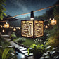 10 LED Wooden House String Lights - 2.1M Warm and Cozy Decorative Lights for Christmas, Parties, and Home Decor - Battery-Powered, Durable, and Perfect for Indoor Festive Ambiance