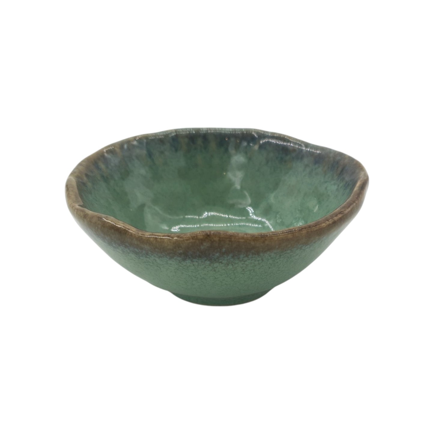 Embossed Crystal Green Stoneware Crockery Set - 16-Piece Dinnerware Set - Elegant and Durable for Dining, Serving, and Entertaining in Style