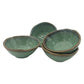 Embossed Crystal Green Stoneware Crockery Set - 16-Piece Dinnerware Set - Elegant and Durable for Dining, Serving, and Entertaining in Style
