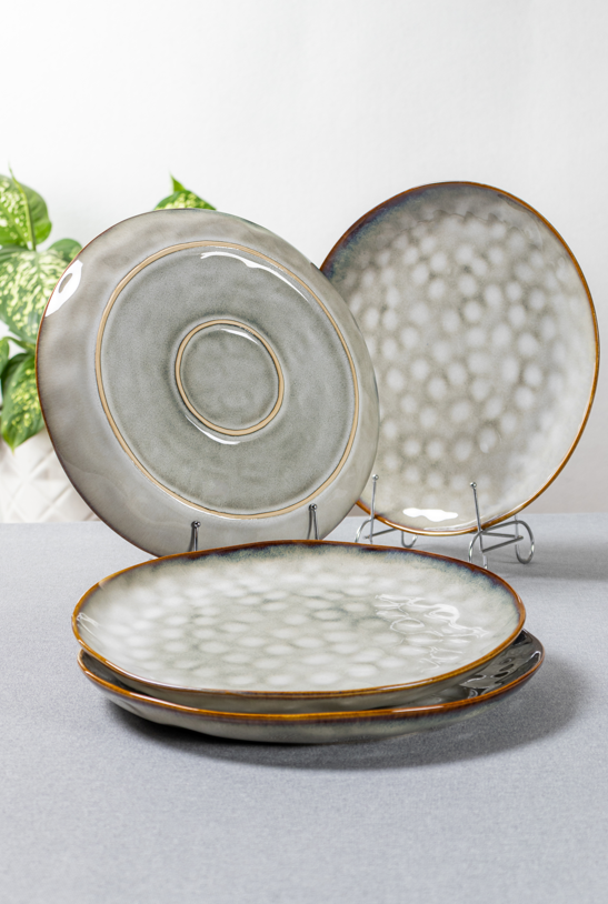 Elegant Color-Glazed Porcelain Royal plate - Classic Ceramic Plates - Premium Party Tableware for Dining & Entertaining