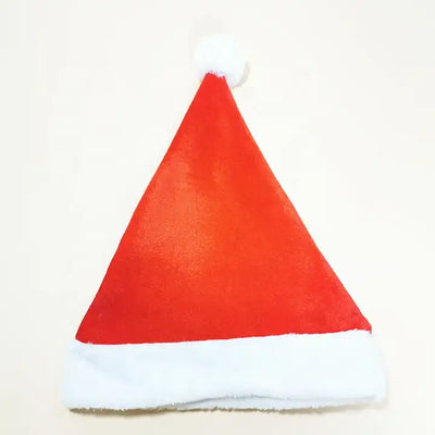Red Gold Velvet Christmas Hat Christmas Gift