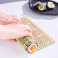 Jimao Disposable Medium Square Bamboo Sushi Mat – New Green Design – Eco-Friendly and Popular for Making Authentic Sushi at Home or in Restaurants