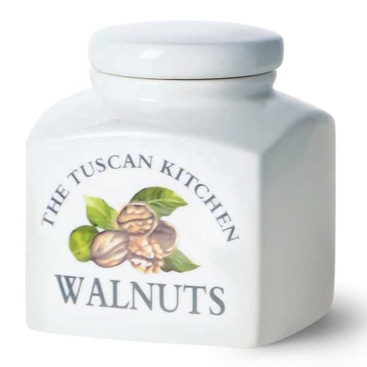 Tuscan Kitchen Porcelain Square 500ml Garlic Cannister