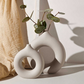 Contemporary Decoration Handmade Plant Circular Wedding Vase Nordic Ceramic Vase With Plant