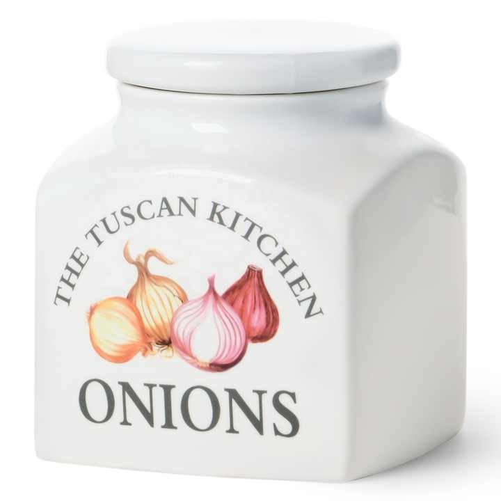 Tuscan Kitchen Porcelain Square 3.5L Cannister Potatoes