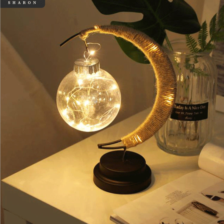 Creative LED Decorative Desk Lamp Star Moon Apple Christmas Light Party Decor for Indoor Table Lamp