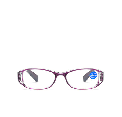 +200 reading glasses purple
