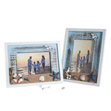 Retro Wooden Ocean-Themed Kids' Photo Frame