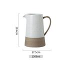 White Porcelain Ceramic Pitcher - 1368ml Iced Tea & Water Jug