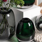 Black Elegant Designer Contemporary Centerpiece Flower Elegant Glass Vase