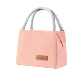 Large Pink Bento Bag - Oxford Cloth Shoulder Lunch Bag for Outdoor Picnics, Thermal Insulation, Waterproof, 600D Material