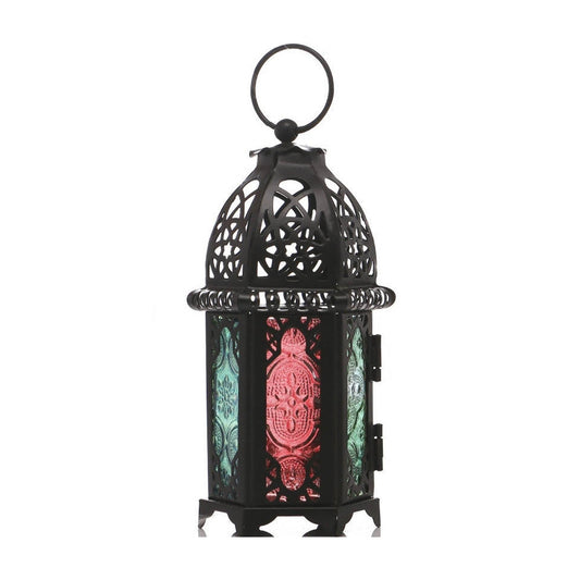 European style retro boho iron antique home decor accessories hanging storm lantern candle holder stand