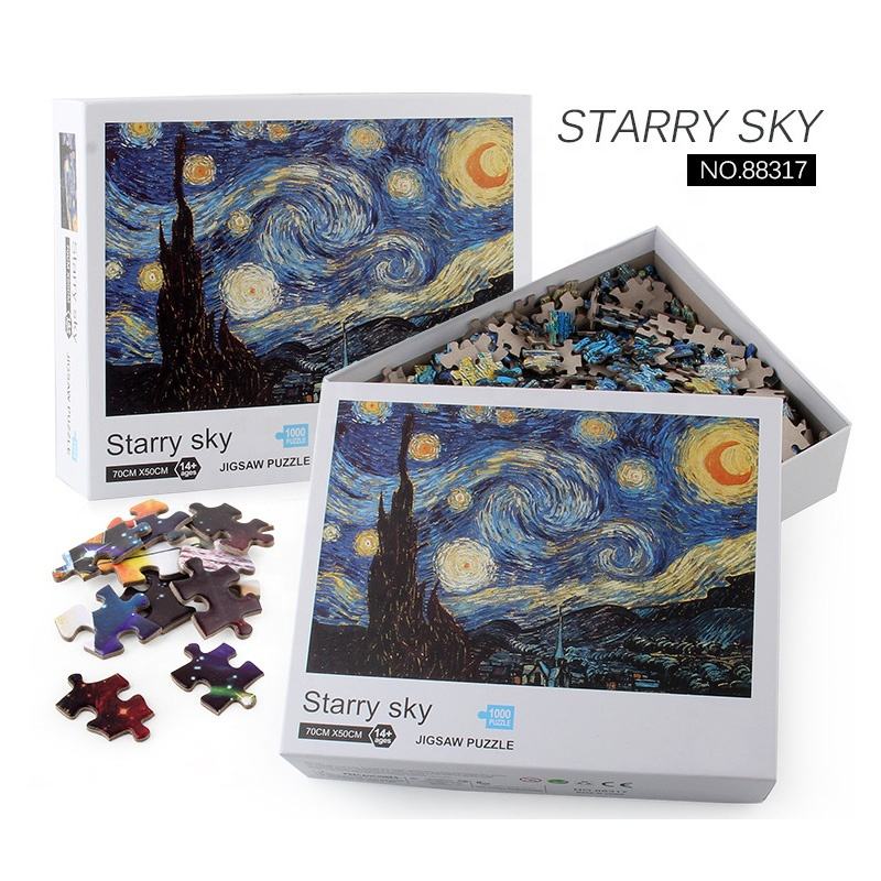 1000 Piece Blank Jigsaw Puzzle - DIY Educational Toy, Eco-friendly Material