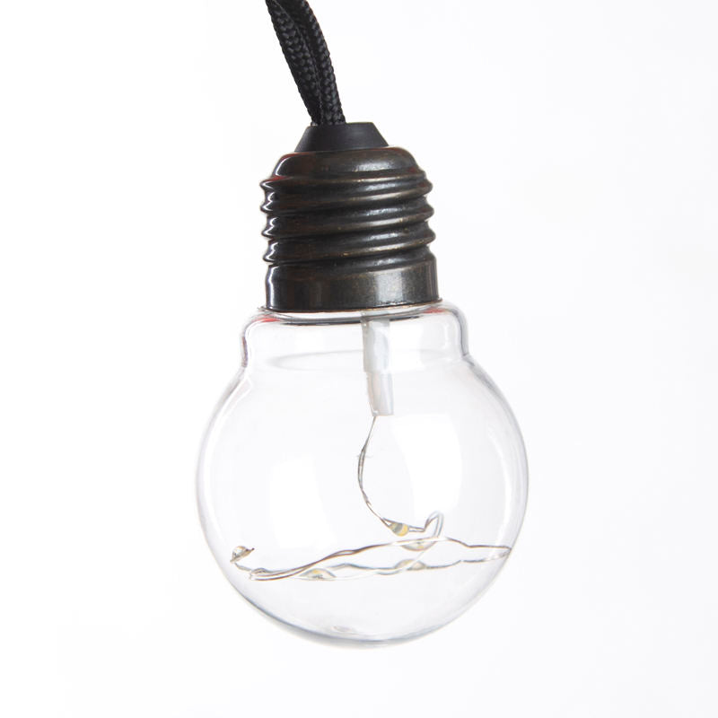 Transparent bulb with braided rope Christmas lights Holiday Decoration