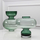 Round Green Home Decor European Art Transparent Wholesale Glass Vase