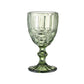 Green French Vintage Wine Glass - Elegant Crystal Stemware - Classic Design with Rich Green Hue - Perfect for Serving Wine, Cocktails, or Special Occasions - Timeless, Sophisticated Addition to Your Glassware Collection