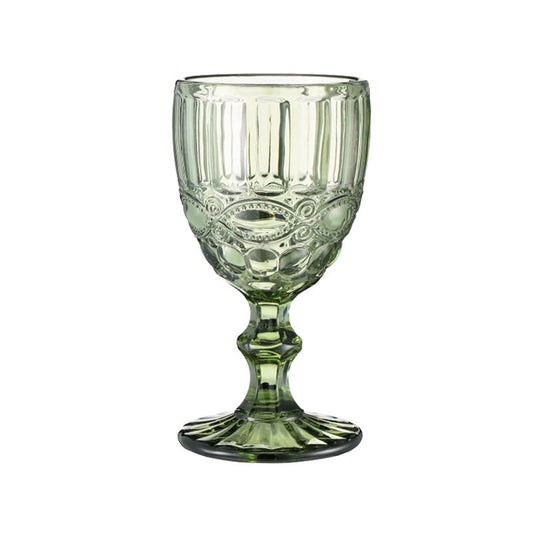 Green French Vintage Wine Glass – Elegant Crystal Stemware – Classic Design with Rich Green Hue – Perfect for Serving Wine, Cocktails, or Special Occasions – Timeless, Sophisticated Addition to Your Glassware Collection