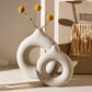 Contemporary Decoration Handmade Plant Circular Wedding Vase Nordic Ceramic Vase With Plant