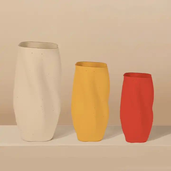 Dual Hand Handmade Ceramic Vase For Centerpiece Ceramics