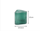 Green Elegant Plant Flower Glass Vase