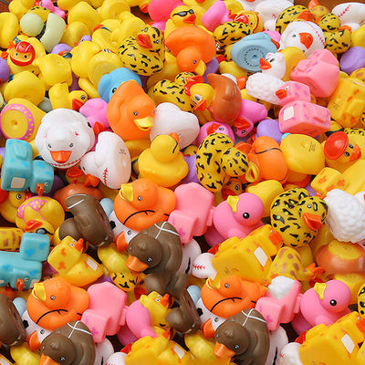 novelty OEM soft pvc Yellow Duck Baby Inflatable bath  paddle Cute Bath Vinyl Rubber Ducks toys