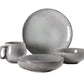 Simply Grey Ceramic Dinner and Breakfast Plate Set of 4, Sustainable and Stocked, AB Grade Dinnerware for Home, Desk, Hotel, and Restaurant Use, Round Shape, 30x30x13 cm Package, 3 kg Total Weight