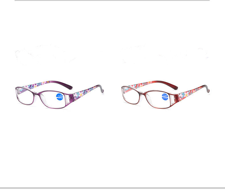 +300 reading glasses purple
