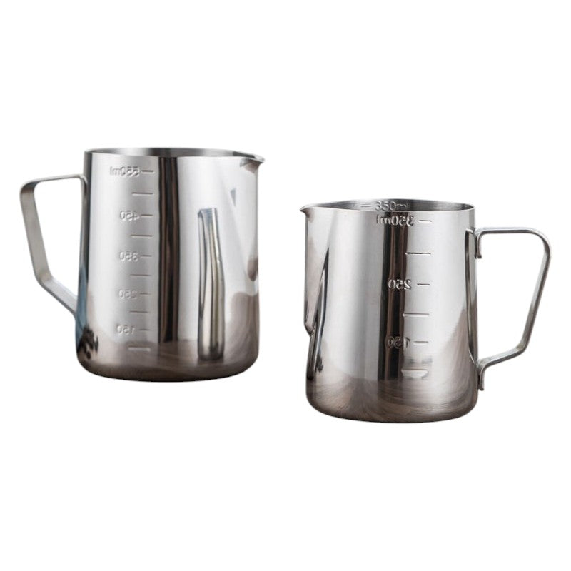 350ml/600ml/1000ml Barista Tools Stainless Steel Milk Jug Frothing Cup Coffee Espresso Steaming Milk Pitcher