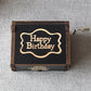 Happy Birthday Theme Wooden music box 65*51*42mm