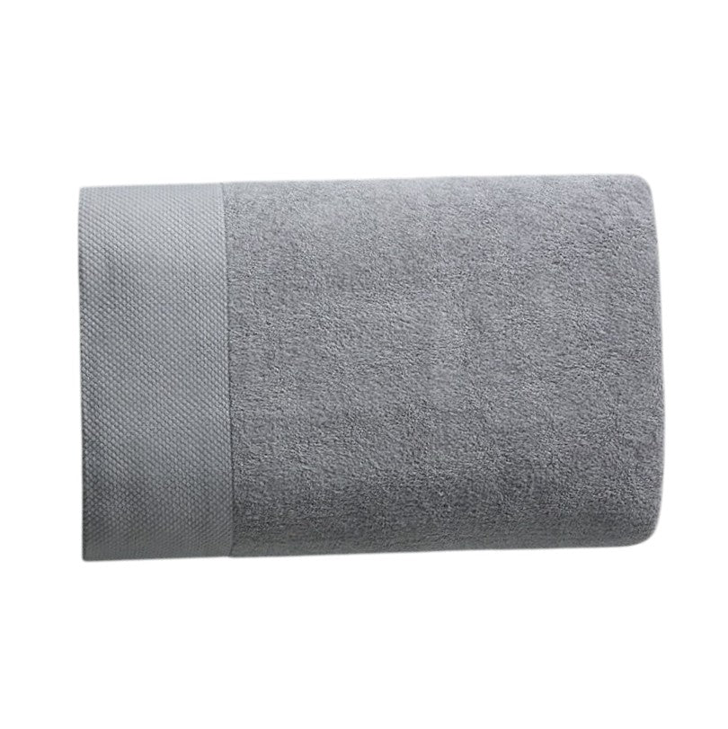 Luxury 100% Egyptian cotton face hand bath towel set - bath sheet 90x180cm - grey