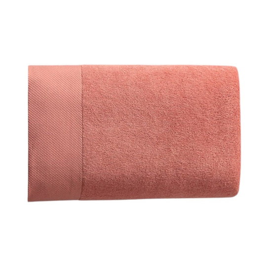 Luxury 100% Egyptian cotton face hand bath towel set - bath sheet 90x180cm - sunset red