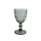 300ml Gray Victorian Vintage Wine Glass Set of 6 - Elegant Glassware for Wine and Drinks