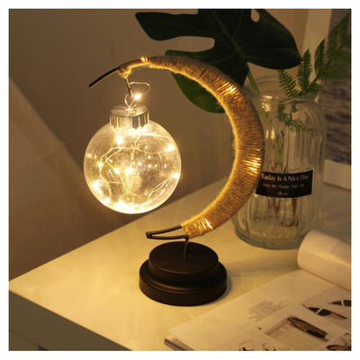 Creative LED Decorative Desk Lamp Star Moon Apple Christmas Light Party Decor for Indoor Table Lamp