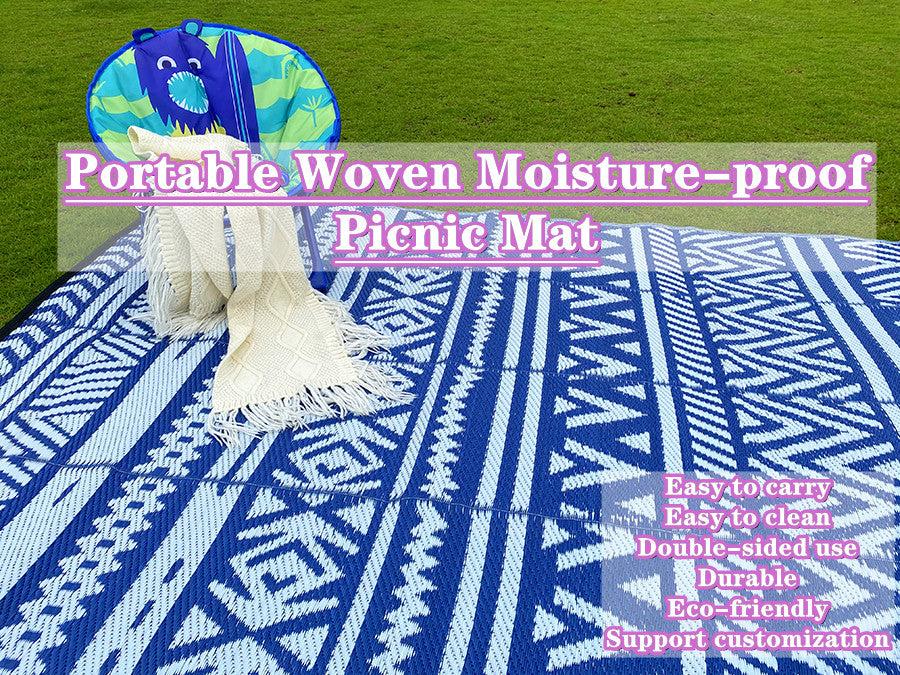 6x9FT  182x274cm  Hot selling pp woven beach blanket  waterproof