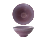 Elegant 20cm Divinity Purple Soup Bowls, Set of 4 - Luxury Crackle Glaze Ceramic, Sustainable, Perfect for Home, Hotel, Restaurant