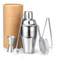 Cocktail Shaker Bartender Kit - Stainless Steel Shaker, Available in Silver, Rose Gold, and Gun Black, 10.5x10.5x22.7 cm Package, 0.550 kg Weight