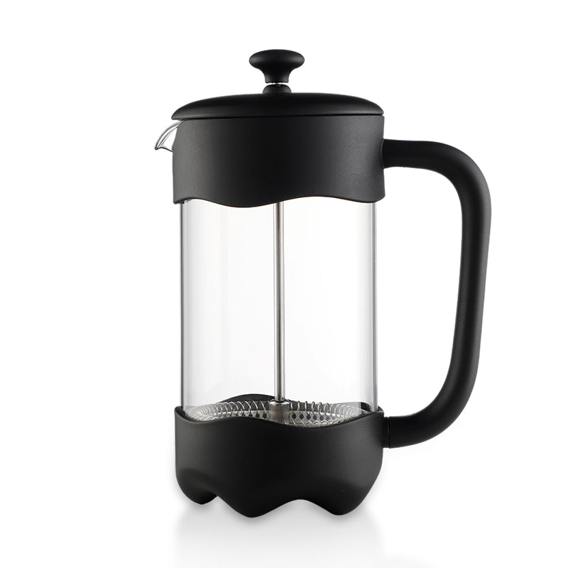 Coffee Tea 350ml French Press Plastic Black Heat-resistant Borosilicate Glass French Press Coffee Maker