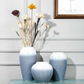 Blue Ceramic Aesthetic Vase Centerpiece Garden Stoneware Grand Ceramic Vase For Living Room