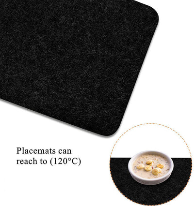 Heat-resistant table mats sets placemat cork place mats
