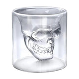 Handmade Double Walled Skull Glass - 250ml Halloween Party Drinkware, American Style