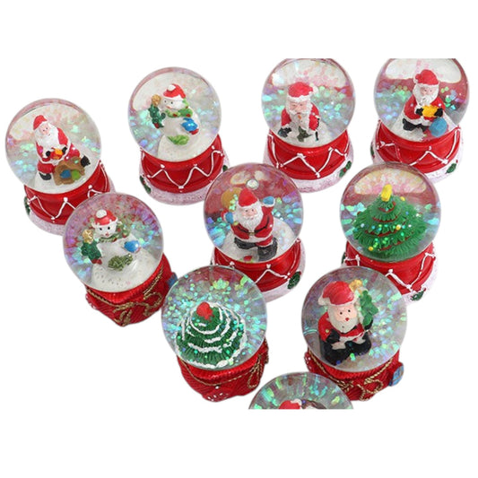 Mini Resin Glitter Snow Globe 6cm