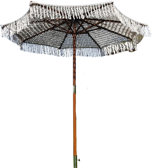 Macrame Umbrella pull on the rope parasol