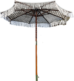 Macrame Umbrella pull on the rope parasol