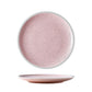 8-inch Pink Plate with Black Spots Ceramic Plate for Home Dining Table Decorative Plate for Serving Food and Table Settings Unique Design with Glossy Finish and Durable Material