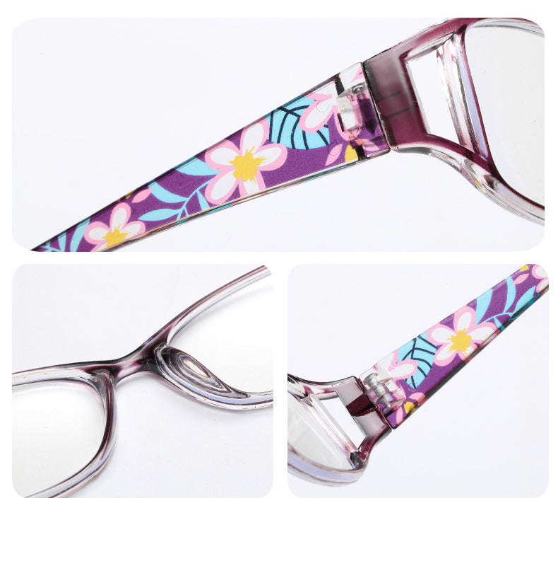 +250 reading glasses purple