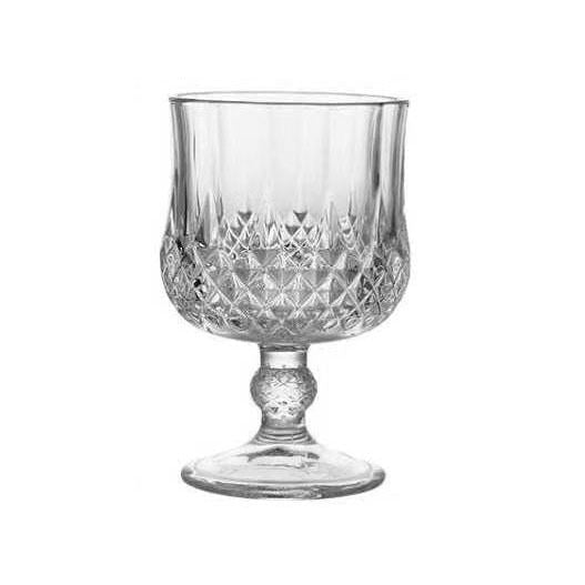 Diamond-embossed brandy glass